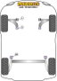 Powerflex Silentblock del brazo trasero delantero, caster y anti-lift Black Series