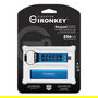 Kingston IronKey Keypad 200C USB-C 256GB - FIPS 140-3 Nivel 3 AES-256, Resistente IP68, Teclado PIN, 280 MB/s Lectura, 200 MB/s Escritura, Azul