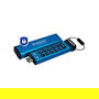 Kingston IronKey Keypad 200C USB-C 256GB - FIPS 140-3 Nivel 3 AES-256, Resistente IP68, Teclado PIN, 280 MB/s Lectura, 200 MB/s Escritura, Azul