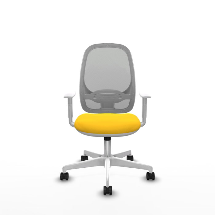 PIQUERAS Y CRESPO Silla de oficina Cilanco con mecanismo Sincro, Amarillo y Gris PIQUERAS Y CRESPO Silla de oficina Cilanco con mecanismo Sincro, Amarillo y Gris