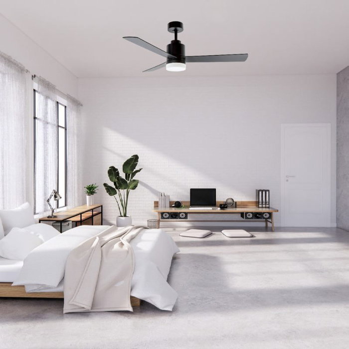 Blaupunkt Ventilador de Techo 132 cm 65W con Luz LED Integrada 18W y Mando a Distancia para el Hogar