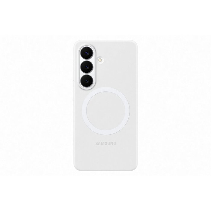 Samsung Funda de Silicona Magnética Galaxy S26, Blanco Samsung Funda de Silicona Magnética Galaxy S26, Blanco