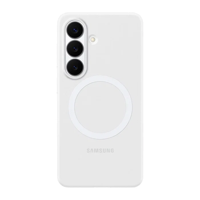 Samsung Funda de Silicona Magnética Galaxy S26, Blanco Samsung Funda de Silicona Magnética Galaxy S26, Blanco