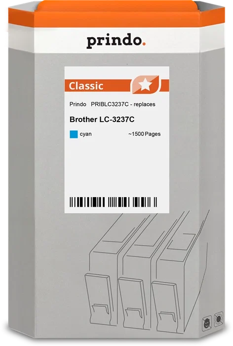 Prindo Cartucho de tinta cian PRIBLC3237C Classic Prindo Cartucho de tinta cian PRIBLC3237C Classic