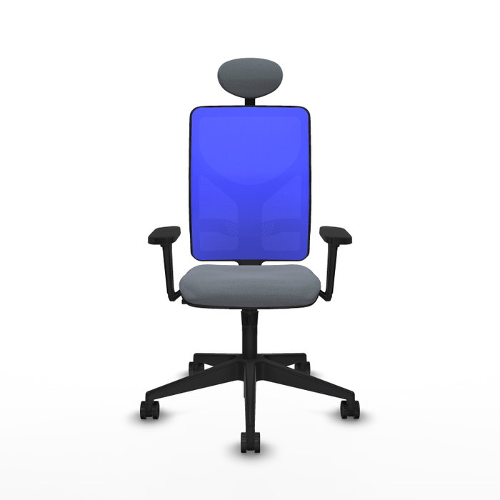 PIQUERAS Y CRESPO Silla de oficina Motilla con Mecanismo Sincro, Tela Gris y Malla Azul PIQUERAS Y CRESPO Silla de oficina Motilla con Mecanismo Sincro, Tela Gris y Malla Azul