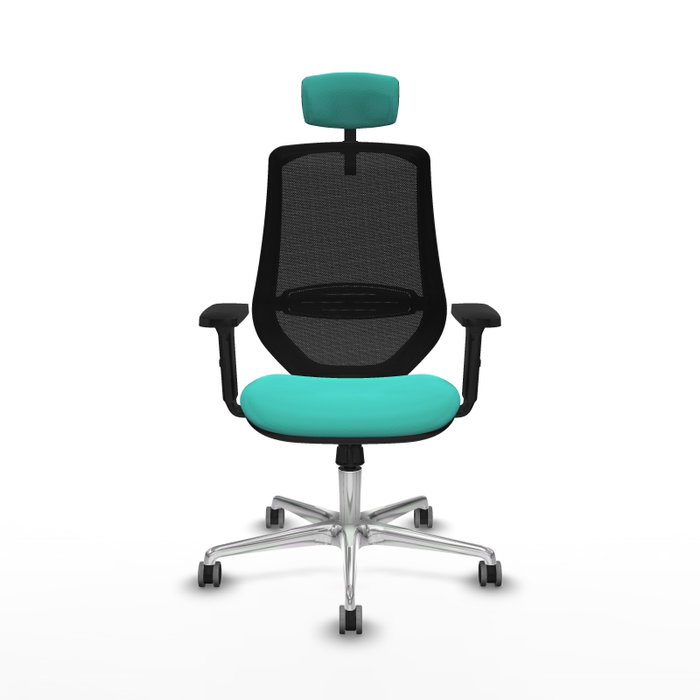 PIQUERAS Y CRESPO Silla de oficina Mardos con mecanismo Sincro, Turquesa y Negro PIQUERAS Y CRESPO Silla de oficina Mardos con mecanismo Sincro, Turquesa y Negro