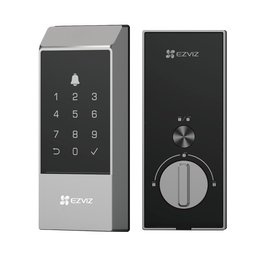 EZVIZ Cerradura Inteligente DL04 - Desbloqueo sin Llave con Código y desde Teléfono - Instalación Sencilla