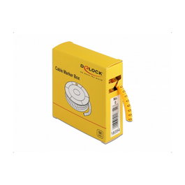 DeLOCK Caja de marcadores de cables Nr: 0, amarillo, 500 unidades