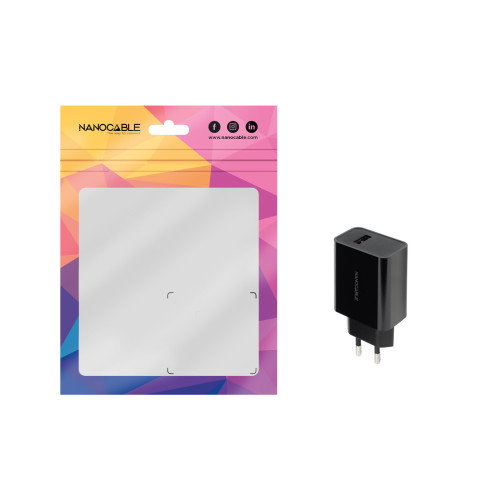Nanocable Cargador USB 5V/2.1A Negro Nanocable Cargador USB 5V/2.1A Negro