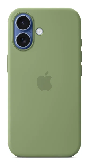 Apple iPhone 17 Funda de Silicona con MagSafe - Verde Light Moss - Protección contra Caídas y Rayones - Compatible con Carga Inalámbrica - Modelo MGEX4ZM/A