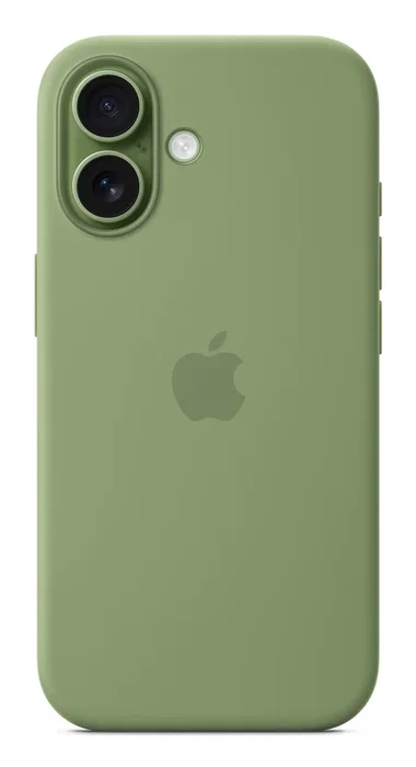 Apple iPhone 17 Funda de Silicona con MagSafe - Verde Light Moss - Protección contra Caídas y Rayones - Compatible con Carga Inalámbrica - Modelo MGEX4ZM/A