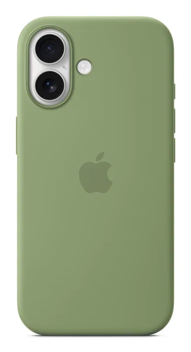 Apple iPhone 17 Funda de Silicona con MagSafe - Verde Light Moss - Protección contra Caídas y Rayones - Compatible con Carga Inalámbrica - Modelo MGEX4ZM/A