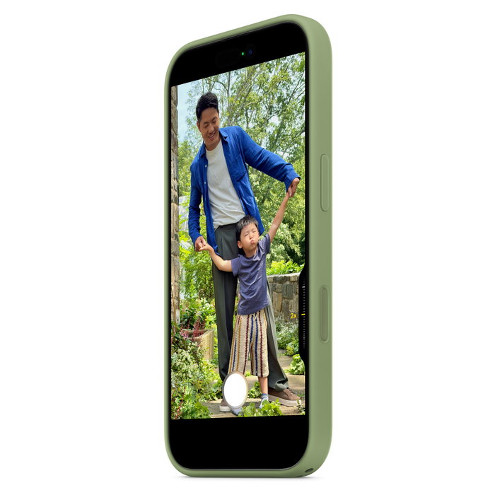 Apple iPhone 17 - Funda de silicona con MagSafe - Verde Light Moss Apple iPhone 17 - Funda de silicona con MagSafe - Verde Light Moss