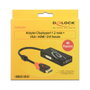 DeLOCK Adaptador DisplayPort 1.2 a VGA / HDMI / DVI 4K Negro
