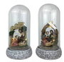 DKD Home Decor Nacimiento Navidad Tradicional Multicolor 4 Unidades 10 x 21 x 10 cm Cristal Led