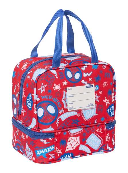Portameriendas Spider-Man Rescue Azul Rojo 20 x 20 x 15 cm