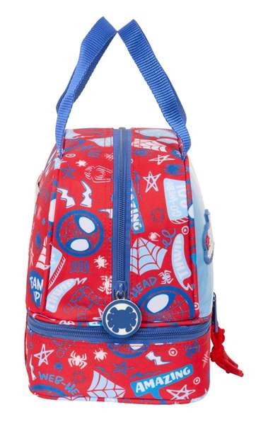 Portameriendas Spider-Man Rescue Azul Rojo 20 x 20 x 15 cm