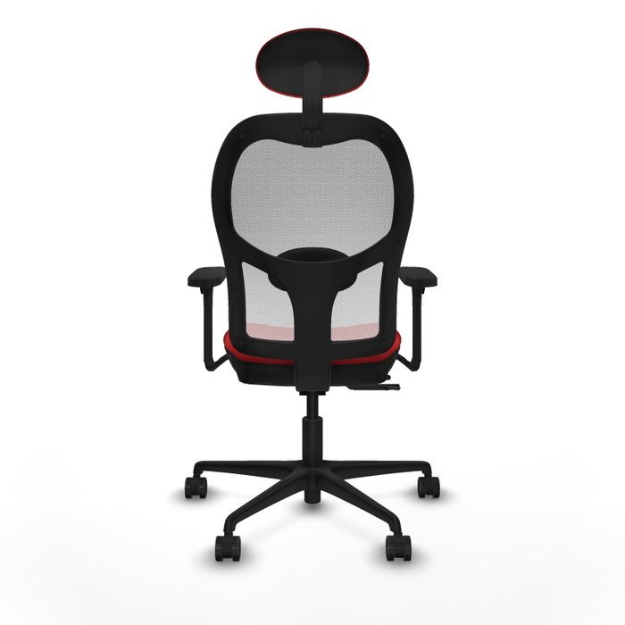 PIQUERAS Y CRESPO Silla de oficina Jorquera con mecanismo Sincro/Traslack, Rojo y Blanco PIQUERAS Y CRESPO Silla de oficina Jorquera con mecanismo Sincro/Traslack, Rojo y Blanco