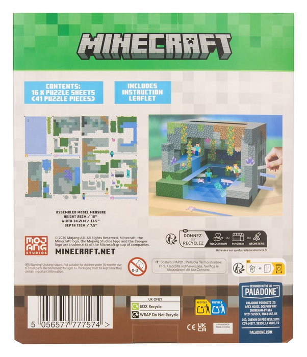 Paladone Products Minecraft Kit de Construcción 3D Scene