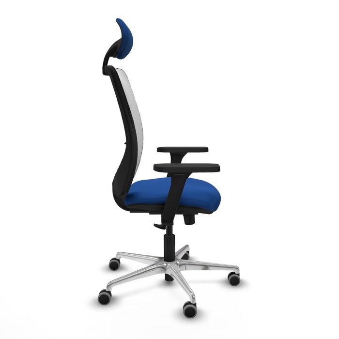 PIQUERAS Y CRESPO Silla de oficina Zulema con mecanismo Sincro, Azul y Blanco PIQUERAS Y CRESPO Silla de oficina Zulema con mecanismo Sincro, Azul y Blanco