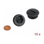 DeLOCK Tapón de cierre M25 x 1,5 negro 10 piezas
