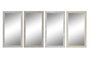 DKD Home Decor Espejo Tradicional Blanco Beige 2 x 66 x 36 cm (4 Unidades)