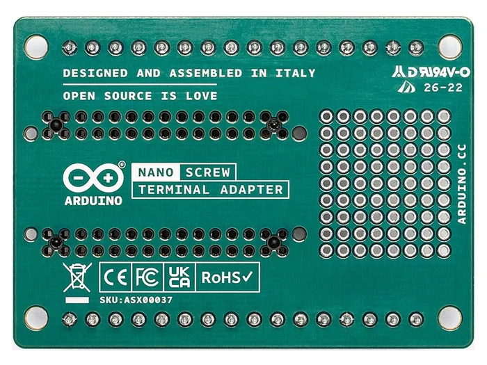 ARDUINO Placa de desarrollo prototipo 70x50,5mm