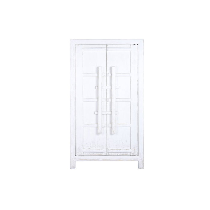 DKD Home Decor Armario Olmo Macizo Blanco