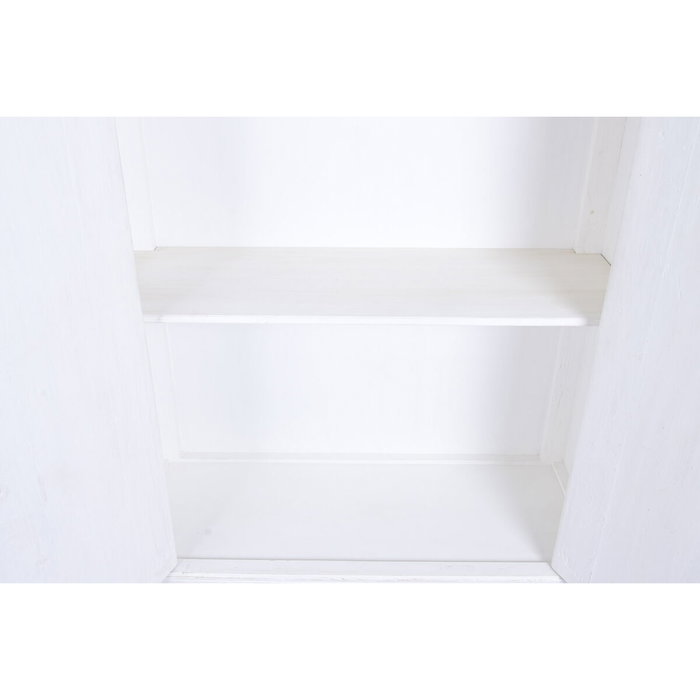 DKD Home Decor Armario Olmo Macizo Blanco