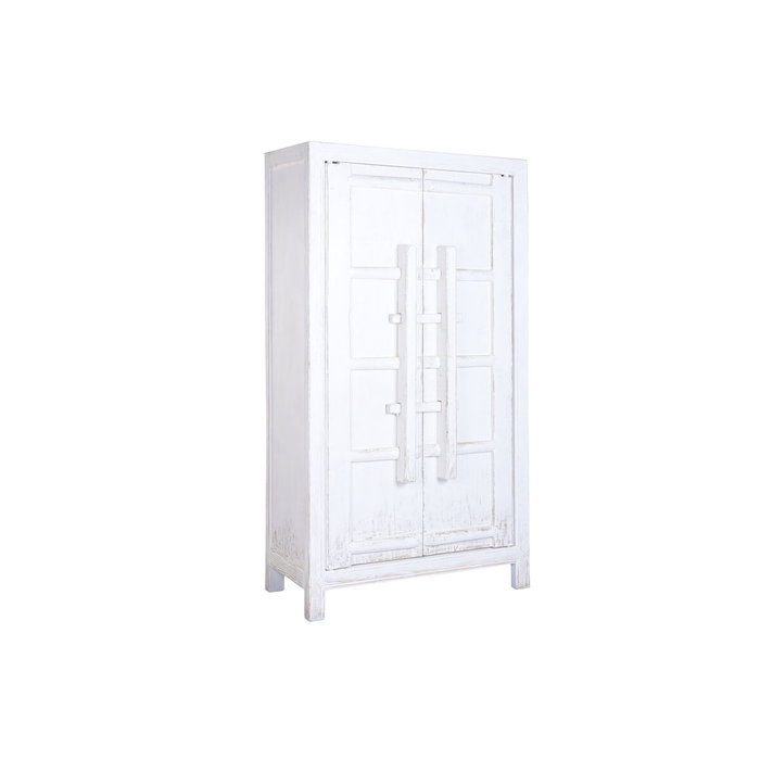 DKD Home Decor Armario Olmo Macizo Blanco