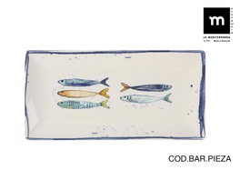 La Mediterranea Fuente Rectangular Peixe Elite 30x15 cm