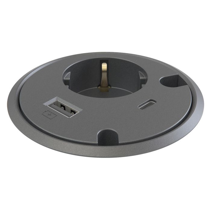 Forming Function Type F Cargador USB-A QC2.0 y USB-C PD 18W Ajustable 2 Alturas