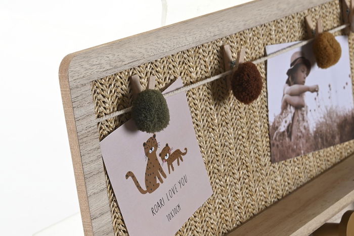 DKD Home Decor Perchero Kids Leon Pompon Multicolor Natural Fibra Mdf 6 x 24 x 45 cm (2 Unidades) DKD Home Decor Perchero Kids Leon Pompon Multicolor Natural Fibra Mdf 6 x 24 x 45 cm (2 Unidades)