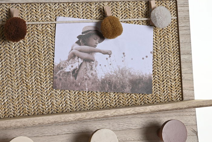 DKD Home Decor Perchero Kids Leon Pompon Multicolor Natural Fibra Mdf 6 x 24 x 45 cm (2 Unidades) DKD Home Decor Perchero Kids Leon Pompon Multicolor Natural Fibra Mdf 6 x 24 x 45 cm (2 Unidades)