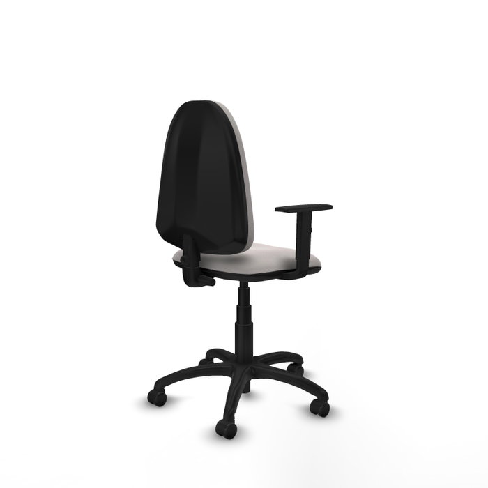 PIQUERAS Y CRESPO Silla de oficina Aýna Blanca con Brazos 1D