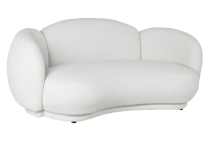 DKD Home Decor Sofá Moderno Blanco Poliéster 195 x 103 x 74 cm DKD Home Decor Sofá Moderno Blanco Poliéster 195 x 103 x 74 cm