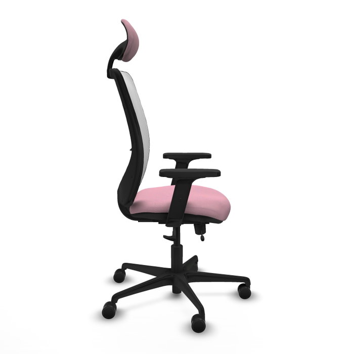 PIQUERAS Y CRESPO Silla de oficina Zulema Rosa y Blanca