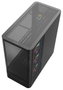 Modecom Volcano AQ400 ARGB Mid Tower Caja PC Negra, Ventiladores ARGB, Pantalla LCD 6.2"
