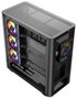Modecom Volcano AQ400 ARGB Mid Tower Caja PC Negra, Ventiladores ARGB, Pantalla LCD 6.2"