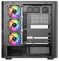 Modecom Volcano AQ400 ARGB Mid Tower Caja PC Negra, Ventiladores ARGB, Pantalla LCD 6.2"