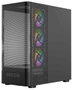 Modecom Volcano AQ400 ARGB Mid Tower Caja PC Negra, Ventiladores ARGB, Pantalla LCD 6.2"