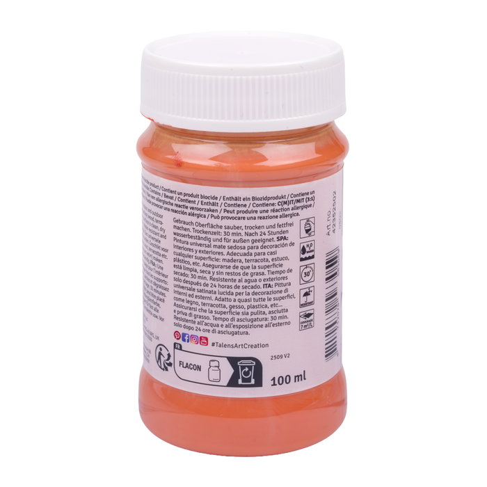 Talens Art Creation Barniz Acrílico Interior/Exterior 100ml Naranja Cal