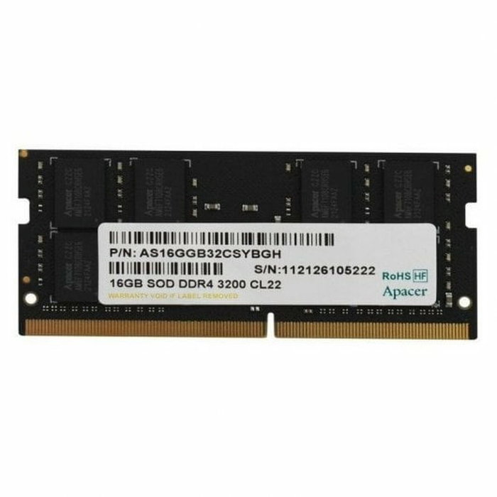 Apacer Memoria RAM ES.16G21.GSH 16GB DDR4 3200MHz SODIMM Apacer Memoria RAM ES.16G21.GSH 16GB DDR4 3200MHz SODIMM