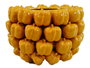 DKD Home Decor Jarrón de Gres Amarillo con Pimientos 30x30x20 cm