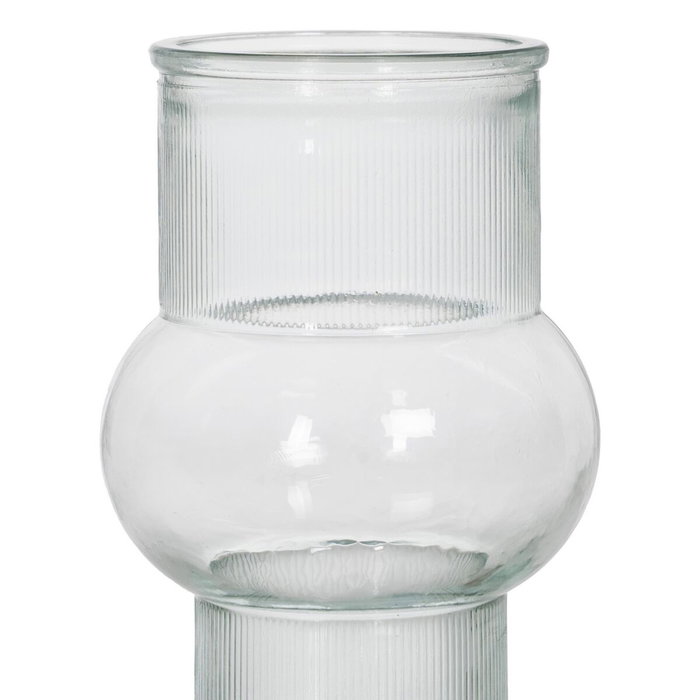 Florero vidrio reciclado 11 x 11 x 17 cm Florero vidrio reciclado 11 x 11 x 17 cm
