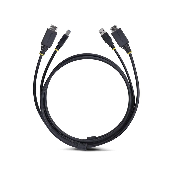 StarTech.com Cable KVM Combo HU12210-KVM-CABLE HDMI 4K 60Hz y USB 3.0 5Gbps para Video, Teclado y Ratón, 3.1m Negro
