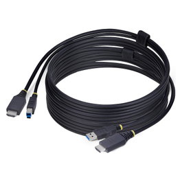 StarTech Cable KVM HDMI y USB 3.2 Gen 1 de 3,1 m, 4K 60Hz, Negro