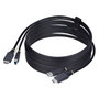 StarTech Cable KVM HDMI y USB 3.2 Gen 1 de 3,1 m, 4K 60Hz, Negro
