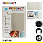 Pincello Set 5 Forros Adhesivos para Libros 28 cm x 53 cm (Set de 36)