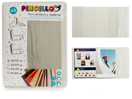 Pincello Set 5 Forros Adhesivos para Libros 28 cm x 53 cm (Set de 36)